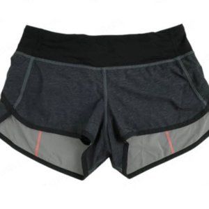 Lululemon Speed Short Heathered Black Size 8